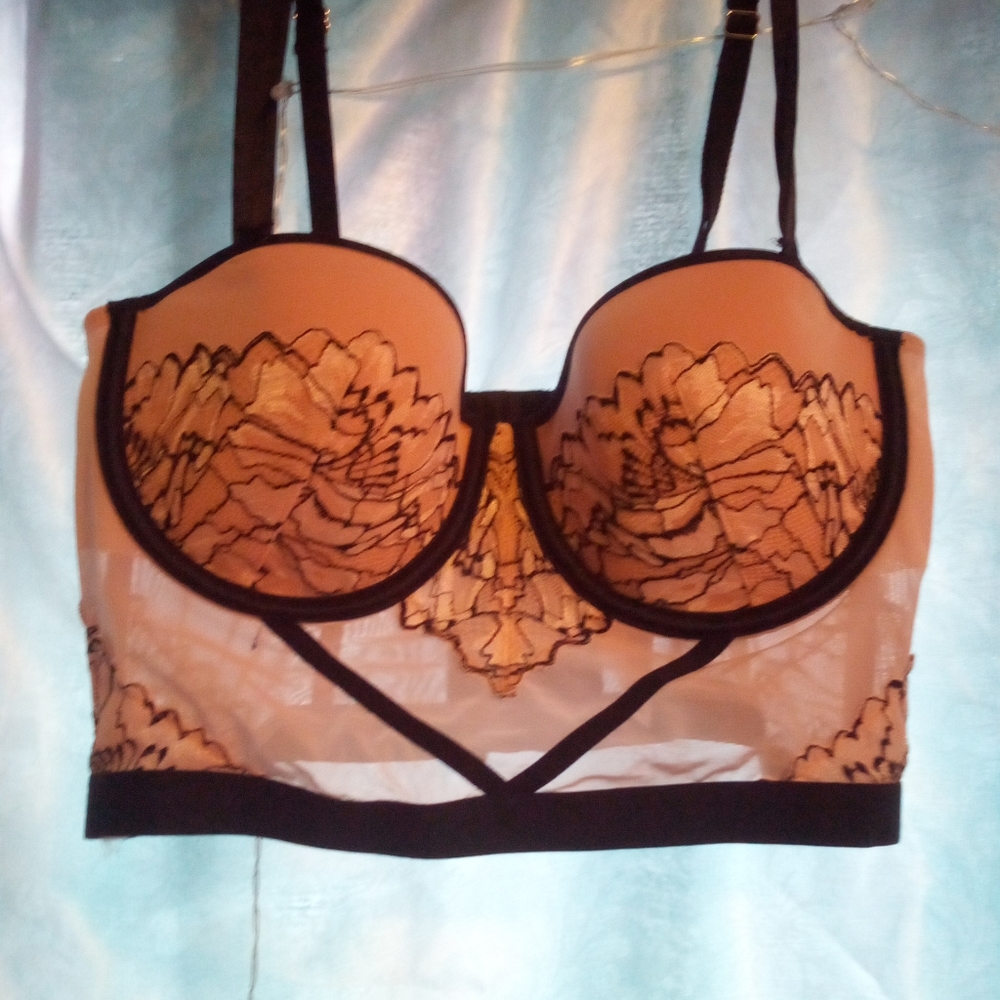 Pink n Black Bra